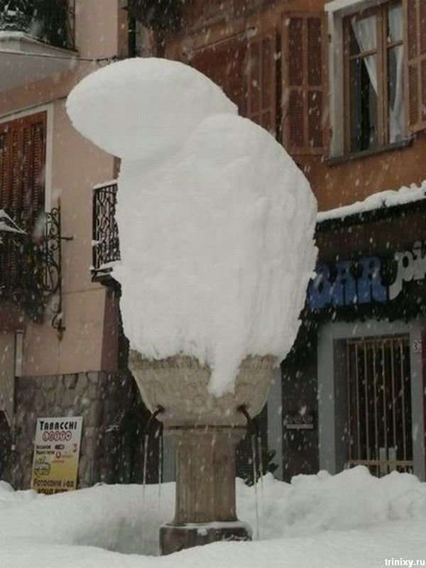 Італію злегка завалило снігом (9 фото)