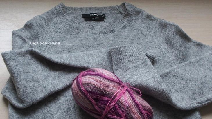 Как украсить свитер вышивкой декор одежды